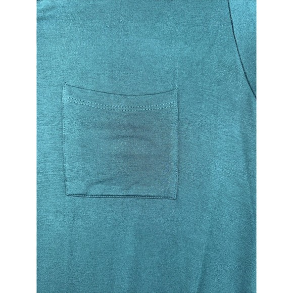 MIX By 41 HAWTHORN Large Dress DARK GREEN Jersey Knit SWING Pocket Short Sleeve - Picture 7 of 8